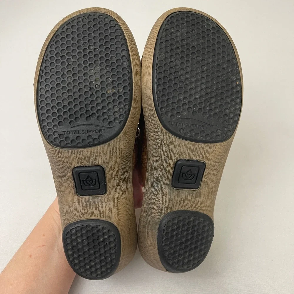 Spenco Womens Virginia Tan Woven Strap‎ Comfort Slides Sandals Size 7